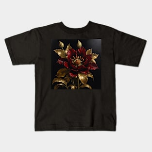 Metallic Flower Kids T-Shirt